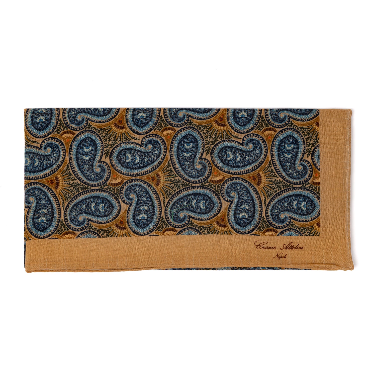 Scarf "Foulard" made of Wool and Silk - handmade